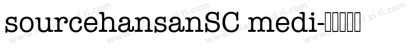 sourcehansanSC medi字体转换